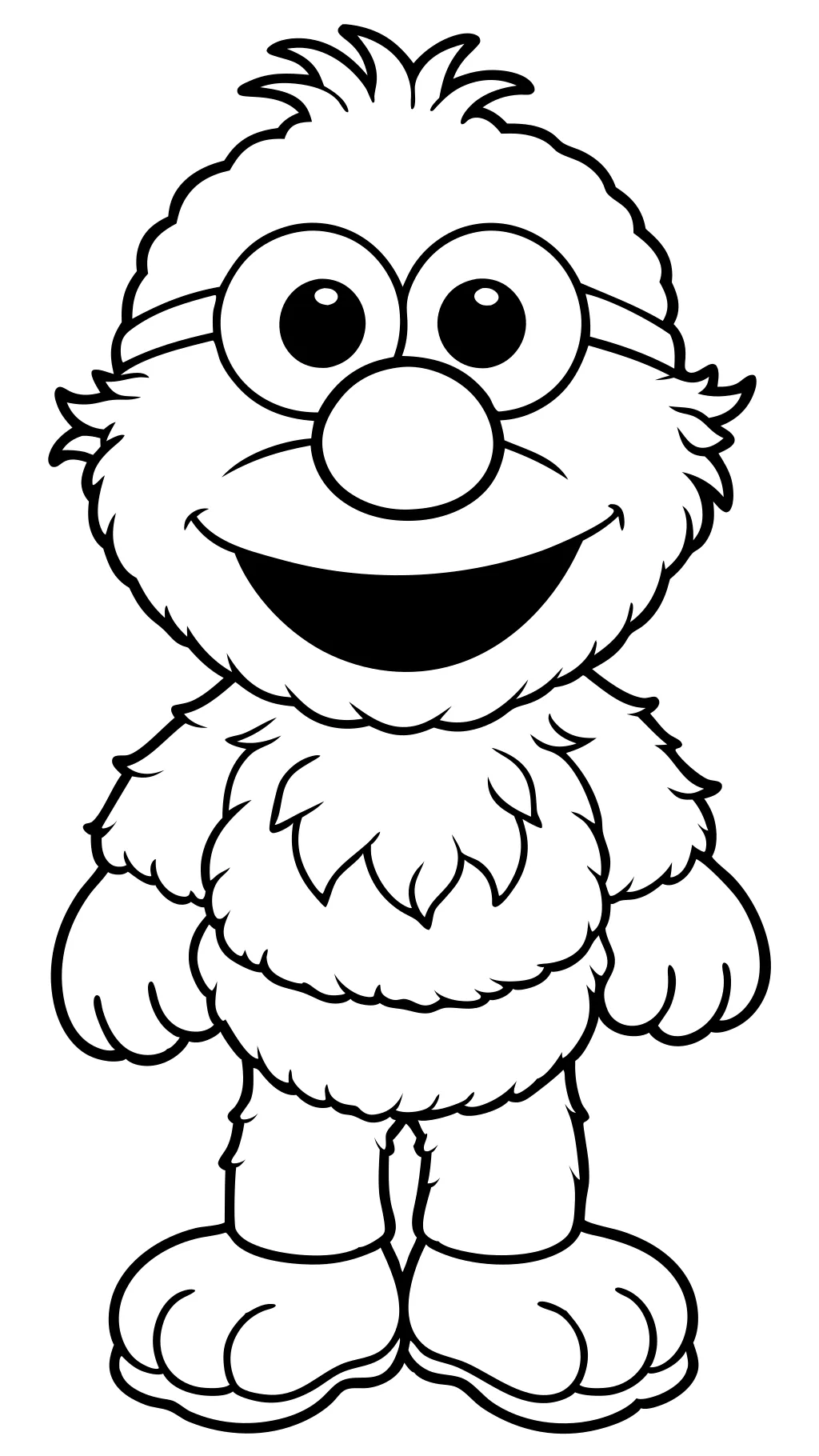 páginas para colorear imprimibles de Elmo